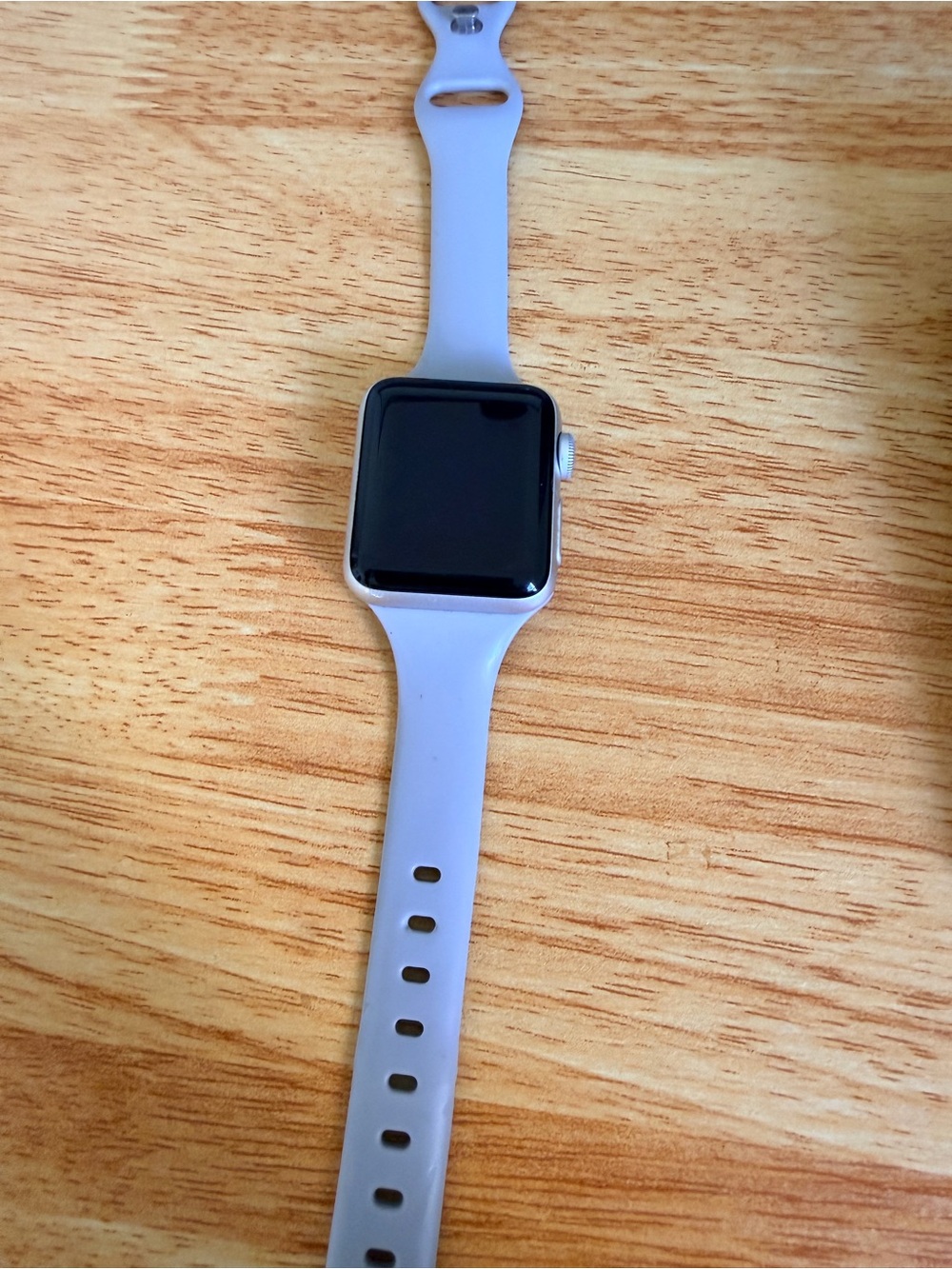 Apple Silver Smartwatch with Light Gray Sport Band - 38MM